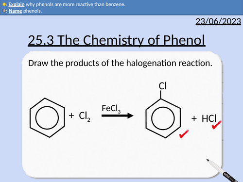 A Level Chemistry: The Chemistry of Phenol