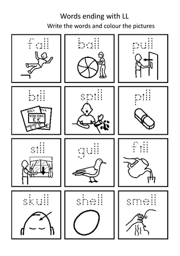 phonics-words-ending-with-ll-symbols-teaching-resources