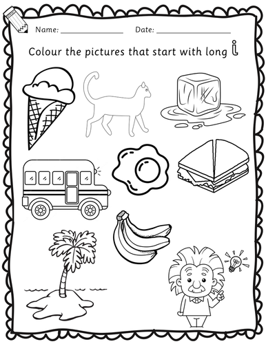 Beginning Sounds Book with 35 worksheets - Colouring Pages RWI set 1 ...