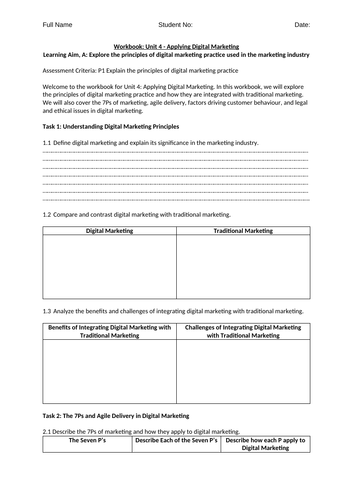 BTEC Level 3 Marketing Complete Resource Pack | Teaching Resources