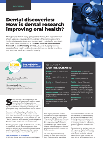 easy dental research topics