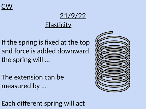 Elasticity and Young's Modulus | Teaching Resources