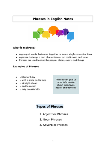 phrases-teaching-resources