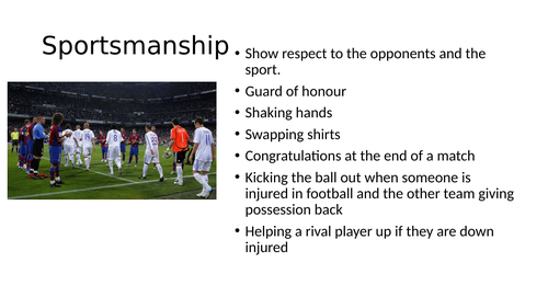 GCSE - Socio-cultural - Sportsmanship and Gamesmanship