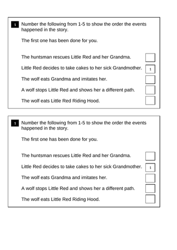 Little Red Riding Hood Reading Planning | Teaching Resources