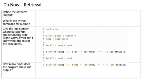 Intro To Python - 7 Lesson SOW | Teaching Resources