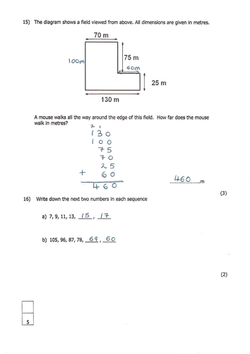 Colfe's School Maths Examination paper 11+ | Teaching Resources