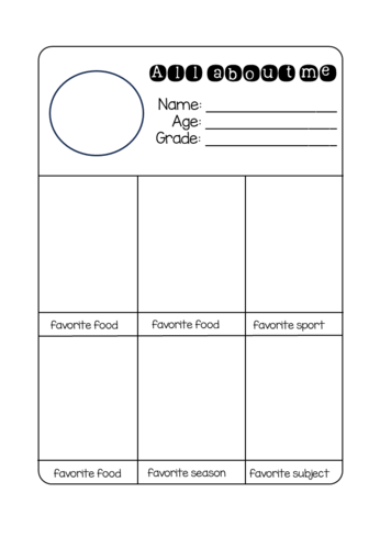 All About Me Phone Selfie Craftivity | First Week of School | Back to ...