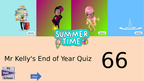 Mr Kelly's Fun Maths Reward Quiz 66 | Teaching Resources