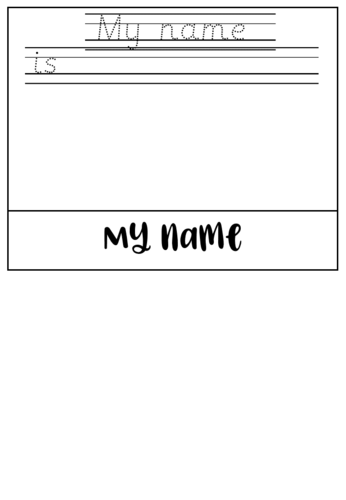 All About Me Flip Book Back to School