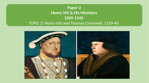EDEXCEL GCSE HISTORY. HENRY AND HIS MINISTERS LESSON  6 THE FALL OF ANNE BOLEYN