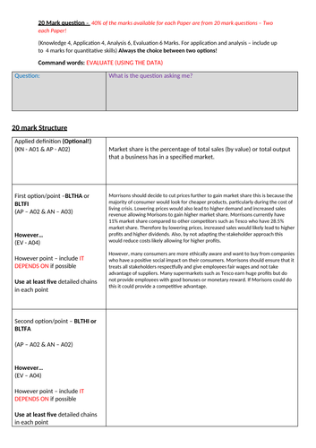 A Level Business - Theme 3 - 3.2.1 - Business Growth | Teaching Resources