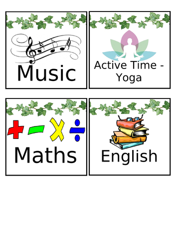 Visual Timetable | Teaching Resources