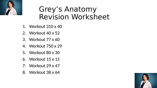 GREYS ANATOMY WORKSHEET 14