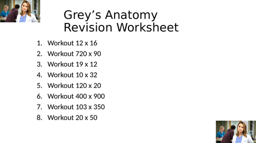 GREYS ANATOMY WORKSHEET 36