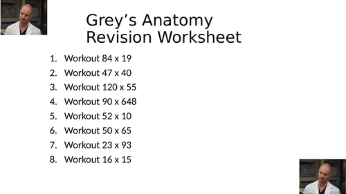 GREYS ANATOMY WORKSHEET 7