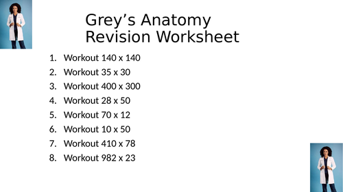 GREYS ANATOMY WORKSHEET 10