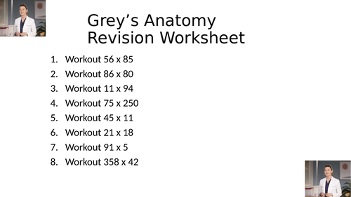 GREYS ANATOMY WORKSHEET 12