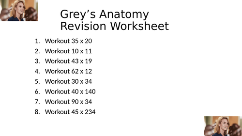 GREYS ANATOMY WORKSHEET 13