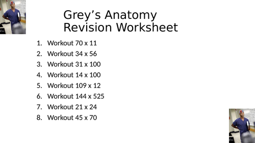 GREYS ANATOMY WORKSHEET 18