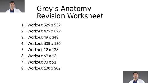 GREYS ANATOMY WORKSHEET 21