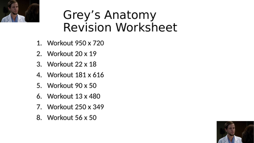 GREYS ANATOMY WORKSHEET 23