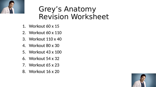 GREYS ANATOMY WORKSHEET 32