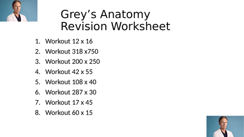 GREYS ANATOMY WORKSHEET 39