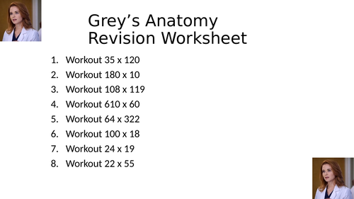 GREYS ANATOMY WORKSHEET 5