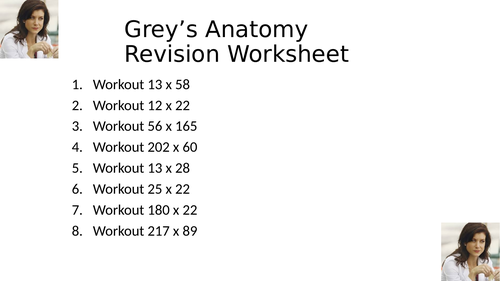 GREYS ANATOMY WORKSHEET 2