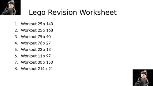 LEGO WORKSHEET 14