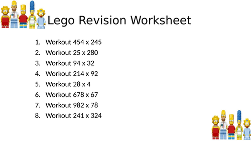 LEGO WORKSHEET 15