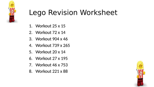 LEGO WORKSHEET 3