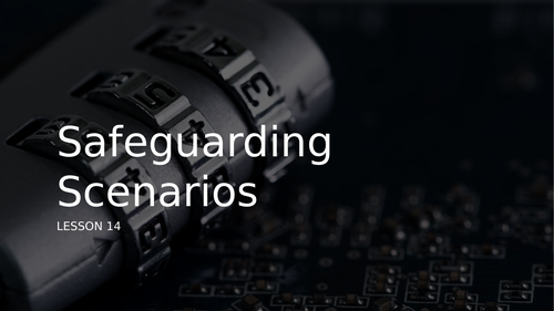 Cache L2 HSc safeguarding | Teaching Resources