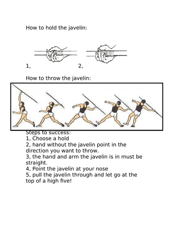 ASD Visual Javelin Throw