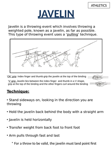 Javelin Resource Self Assessment