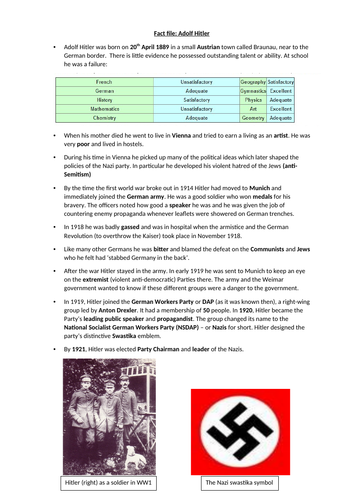 Unit 2: Lesson 1 - Early development of the Nazi Party, 1920-22 ...