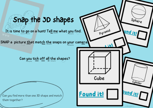 3D SHAPES HUNT | Teaching Resources