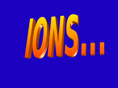 IONS | Teaching Resources