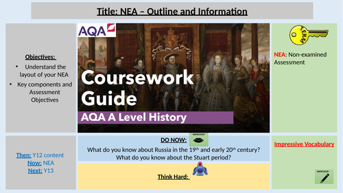 aqa a level history coursework nea