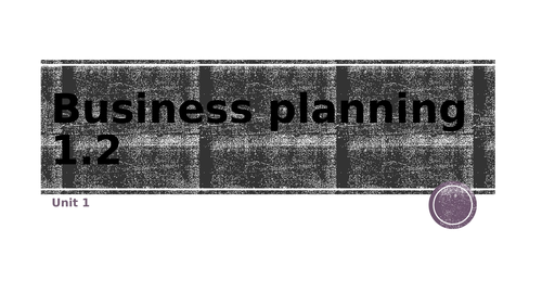 business planning ocr gcse