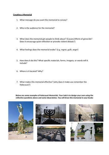 Holocaust - summary lesson