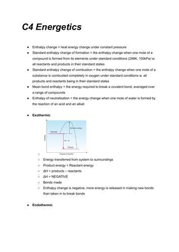 AQA ALEVEL A*SPECIFICATION WRITTEN PHYSICAL CHEMISTRY NOTES | Teaching ...