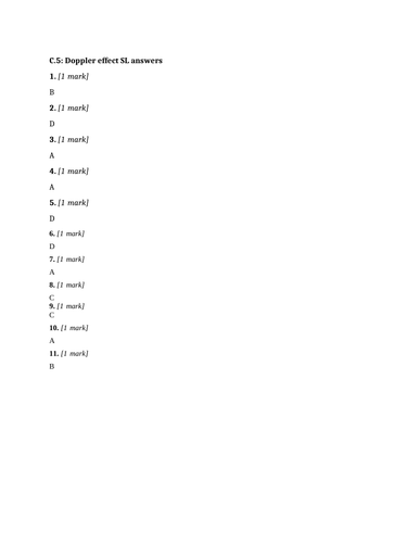 IB DP Physics: Question book C.5 Doppler effect SL (first teaching 2023 ...