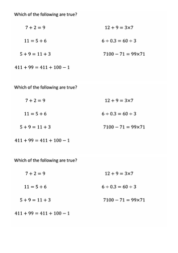 Solve Equations (One-Step) with Bar Model | Teaching Resources