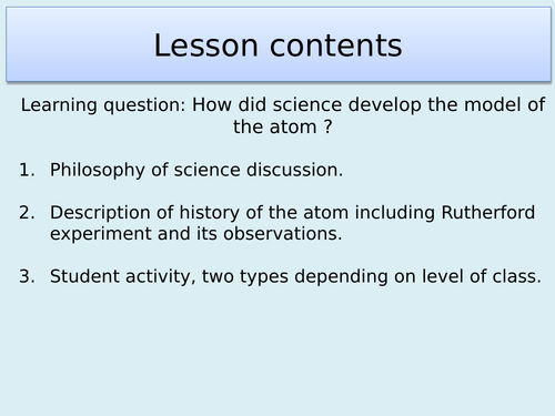 AQA P7.3 The discovery of the nucleus