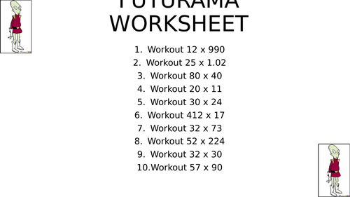 FUTURAMA worksheet 14