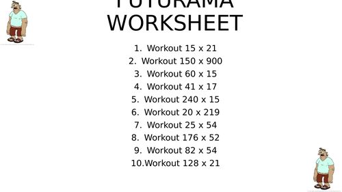 FUTURAMA worksheet 24