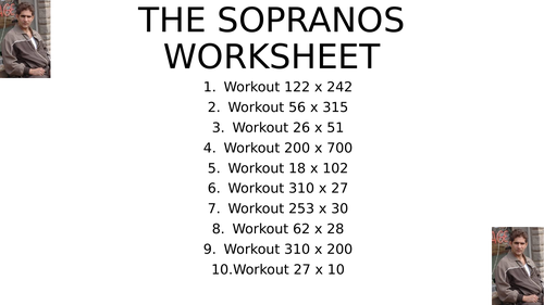 Sopranos worksheet 3
