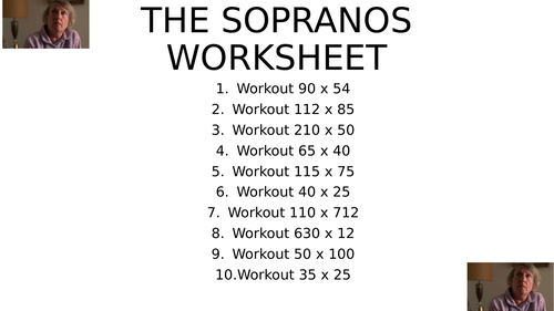 Sopranos worksheet 5